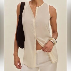 Reformation Top Ivory - Size 12